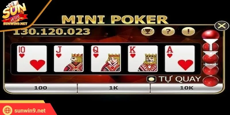 Mini Poker đang làm mưa làm gió trong cộng đồng cược thủ