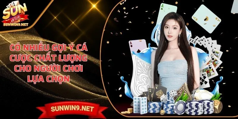 Có nhiều gợi ý cá cược chất lượng cho người chơi lựa chọn